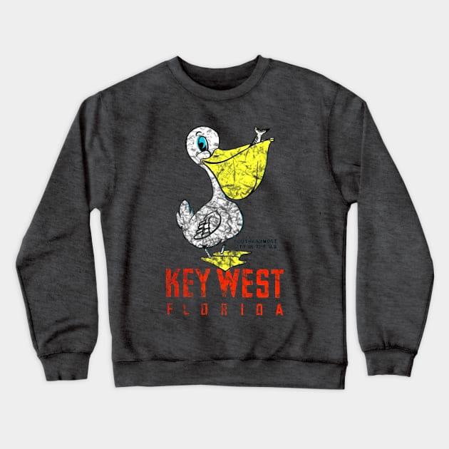 Key West Florida Vintage Crewneck Sweatshirt by Hilda74